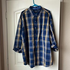 Chaps long sleeve button down shirt. 3xb
